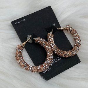 FREE PRESS - OS - NWT Silver and Gold Gummy Hoops
